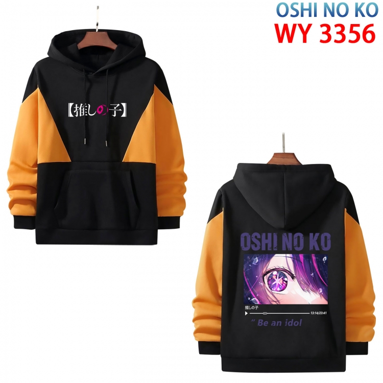 Oshi no ko Anime color contrast patch pocket sweater from XS to 4XL WY-3356-3