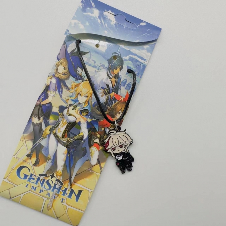 Genshin Impact Anime Surrounding Leather Rope Necklace Pendant price for 5 pcs