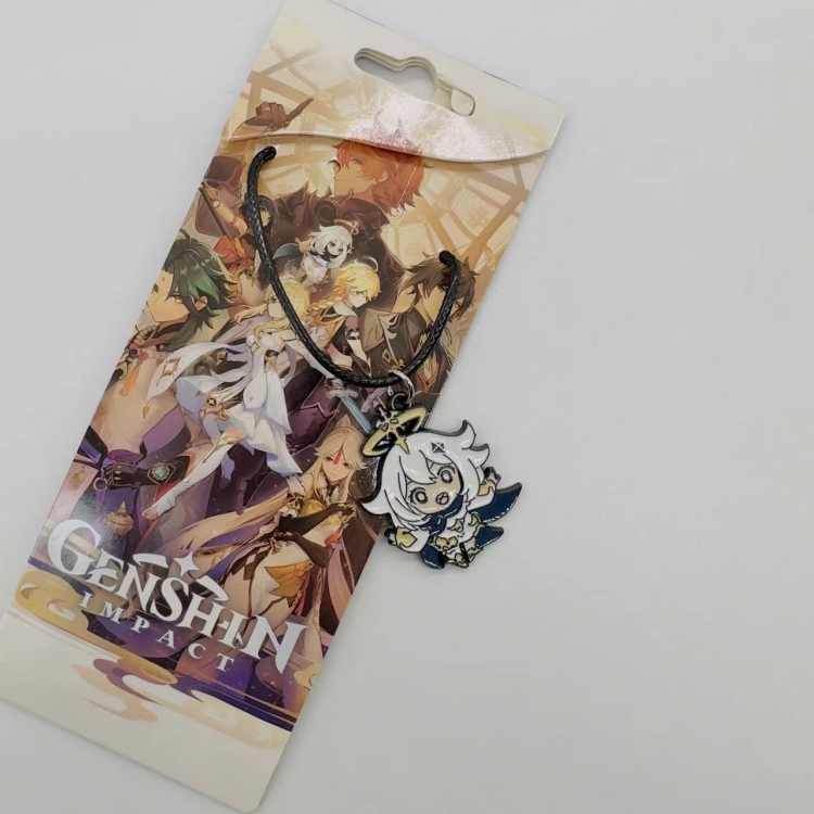 Genshin Impact Anime Surrounding Leather Rope Necklace Pendant price for 5 pcs