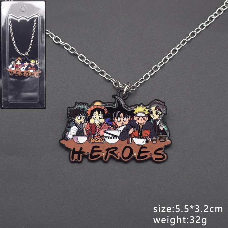 Naruto Anime character oil drop necklace
