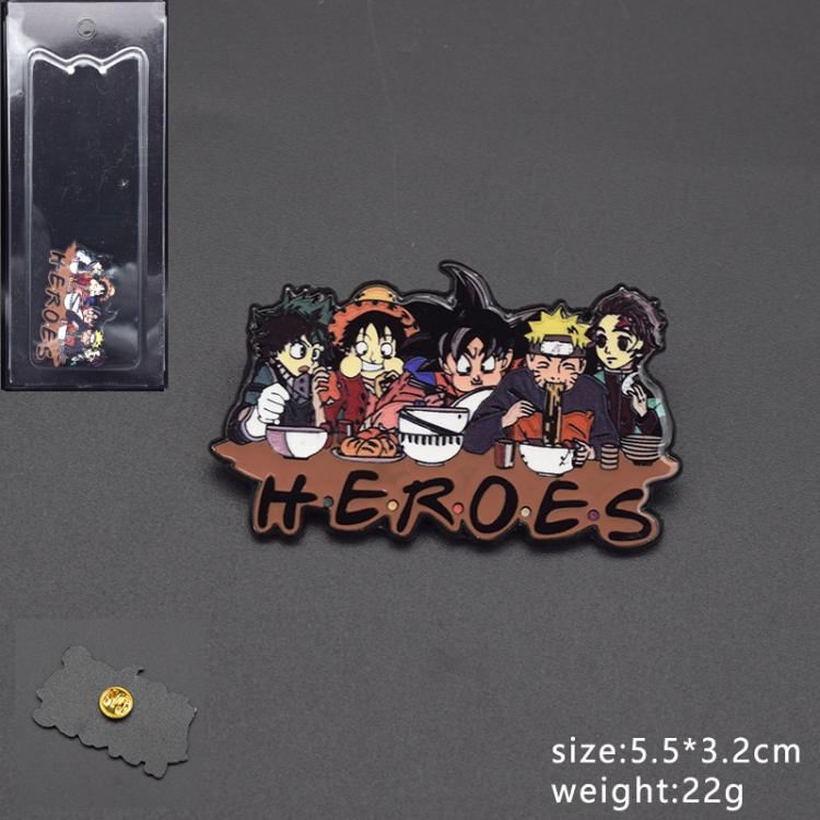 Naruto  Anime character collection brooch
