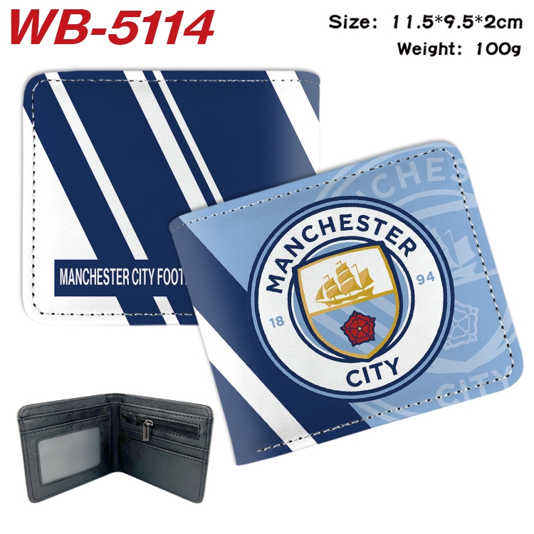 Sports Surroundings Animation color PU leather half fold wallet 11.5X9X2CM WB-5114