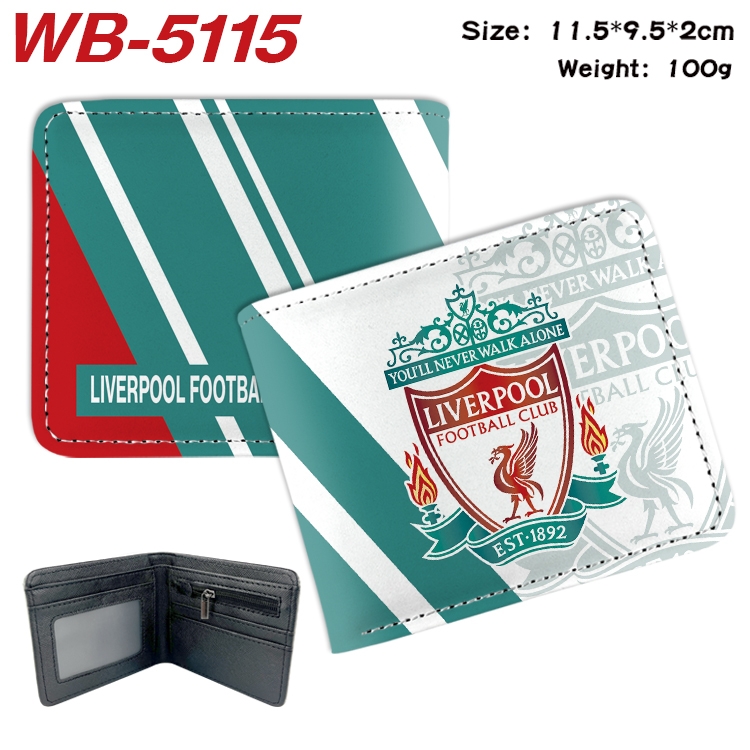 Sports Surroundings Animation color PU leather half fold wallet 11.5X9X2CM WB-5115