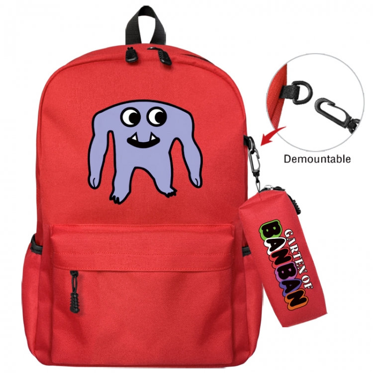 Garten of Banban Animation backpack schoolbag+small pen bag school bag 43X35X12CM