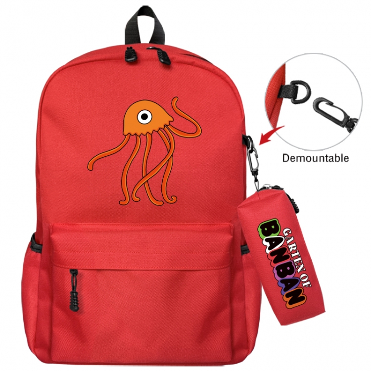 Garten of Banban Animation backpack schoolbag+small pen bag school bag 43X35X12CM