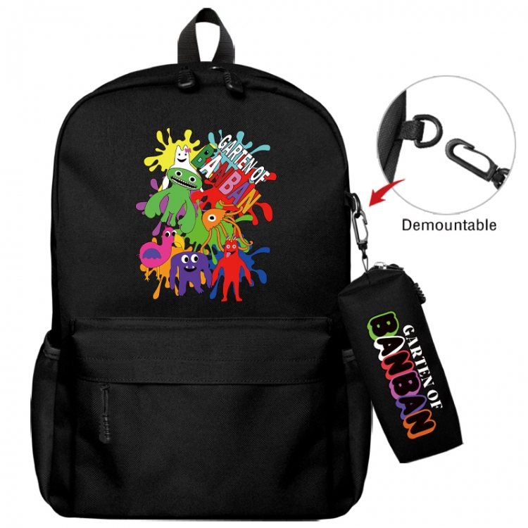 Garten of Banban Animation backpack schoolbag+small pen bag school bag 43X35X12CM