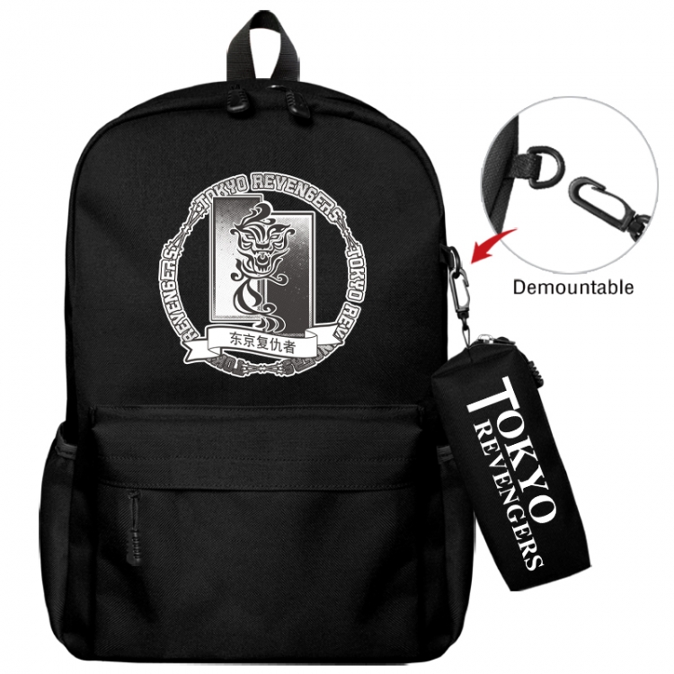 Tokyo Revengers  Animation backpack schoolbag+small pen bag school bag 43X35X12CM