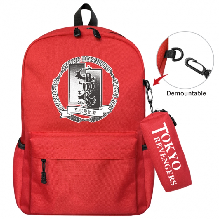 Tokyo Revengers  Animation backpack schoolbag+small pen bag school bag 43X35X12CM