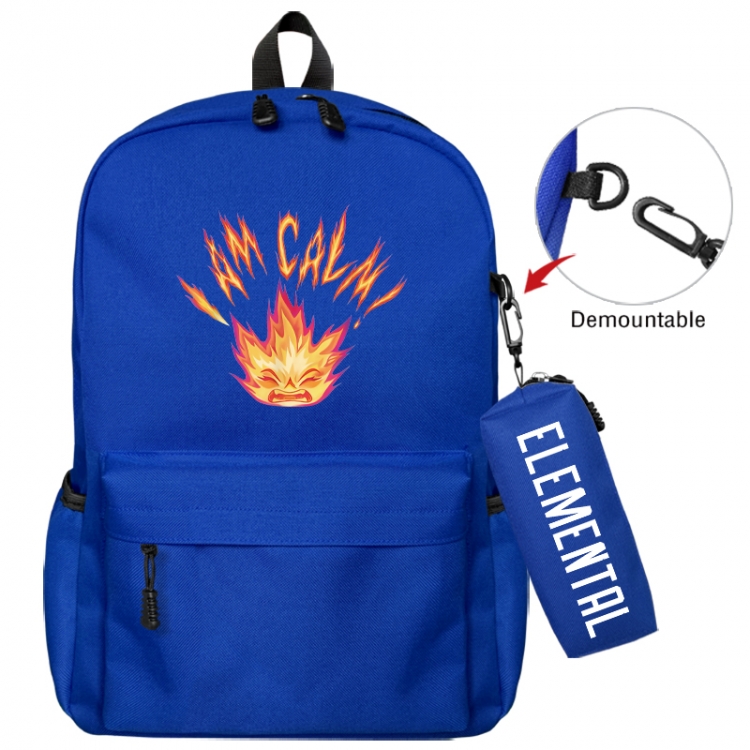 Elemental Animation backpack schoolbag+small pen bag school bag 43X35X12CM