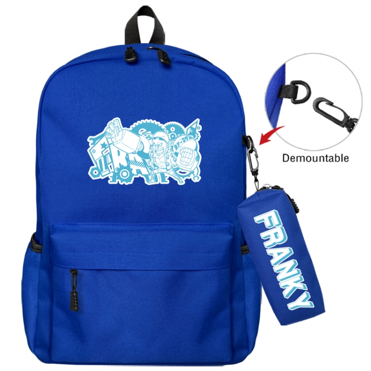 One Piece Animation backpack schoolbag+small pen bag school bag 43X35X12CM