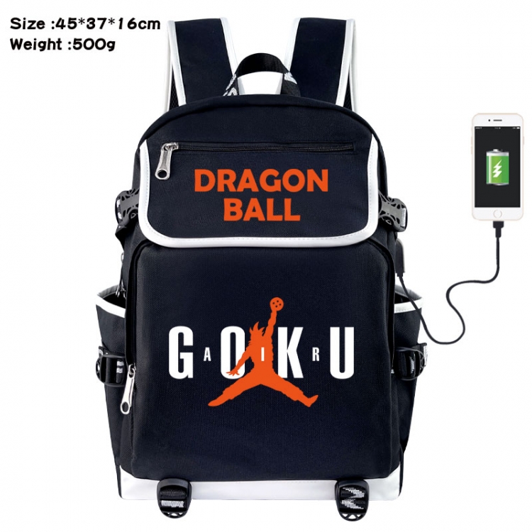 DRAGON BALL Anime Flip Data Cable USB Backpack School Bag 45X37X16CM