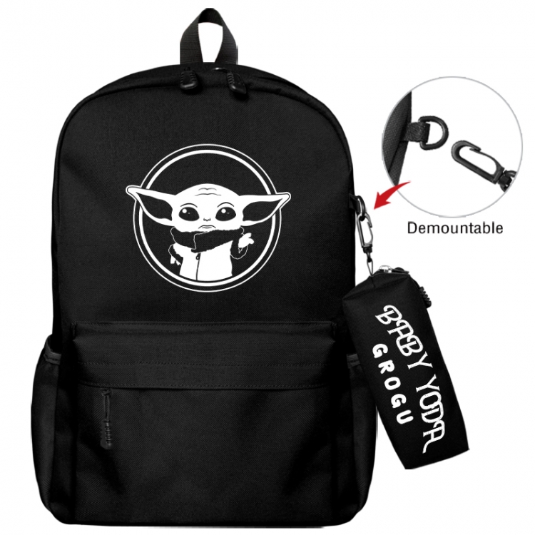 Star Wars Animation backpack schoolbag+small pen bag school bag 43X35X12CM