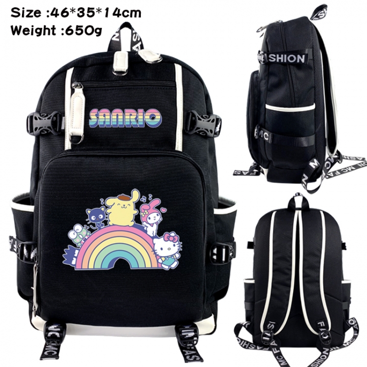 Sanrio Data USB backpack Cartoon printed student backpack 46X35X14CM 650G