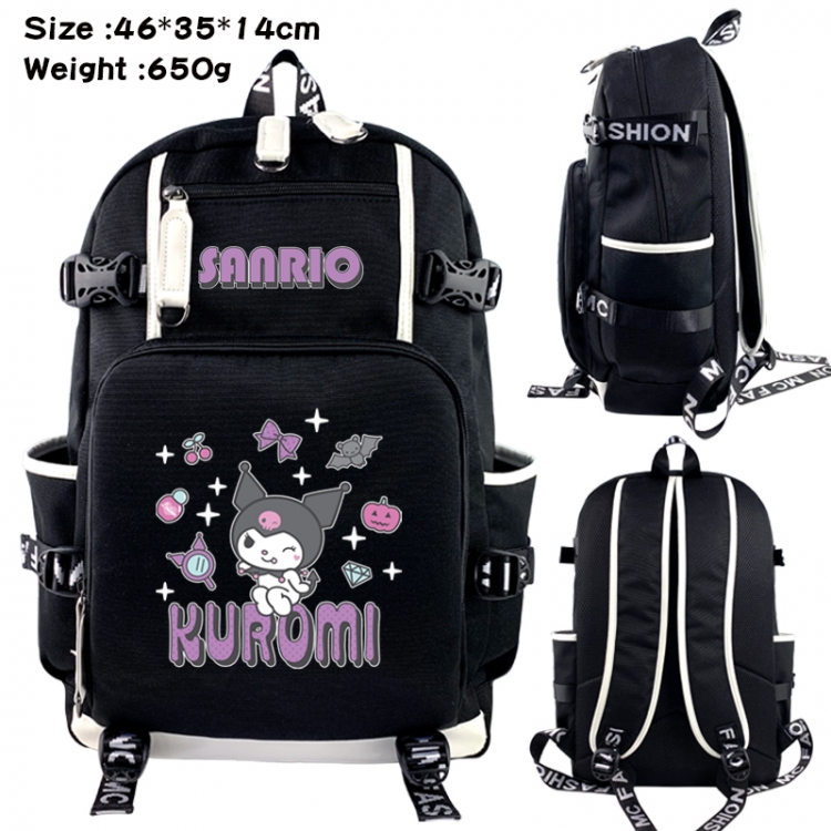 Sanrio Data USB backpack Cartoon printed student backpack 46X35X14CM 650G