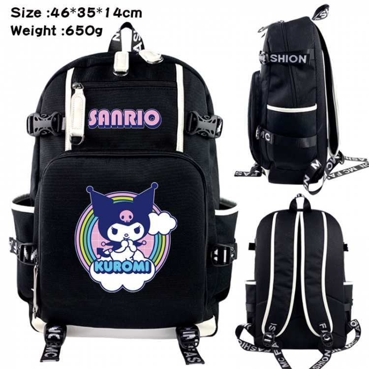 Sanrio Data USB backpack Cartoon printed student backpack 46X35X14CM 650G