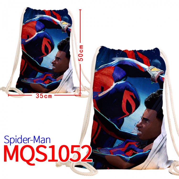 Spiderman Canvas drawstring pocket backpack 50x35cm MQS-1052