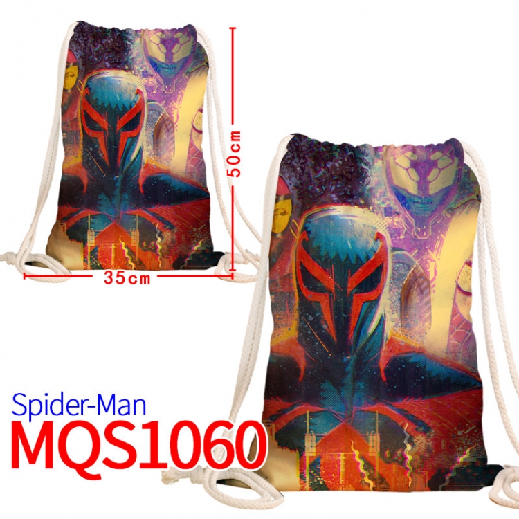 Spiderman Canvas drawstring pocket backpack 50x35cm  MQS-1060
