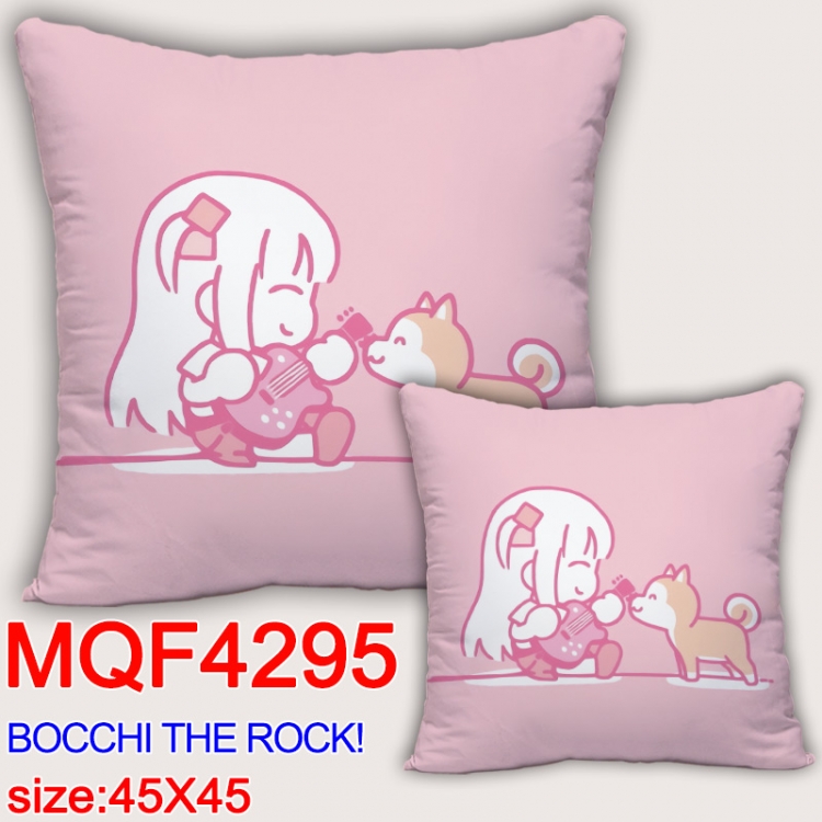 Bocchi the Rock Anime square full-color pillow cushion 45X45CM NO FILLING MQF-4295