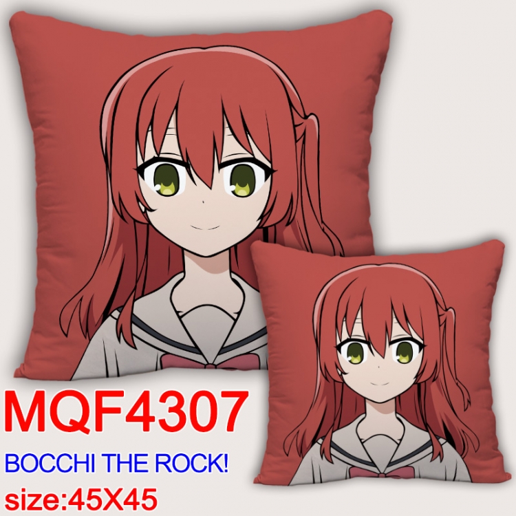 Bocchi the Rock Anime square full-color pillow cushion 45X45CM NO FILLING  MQF-4307
