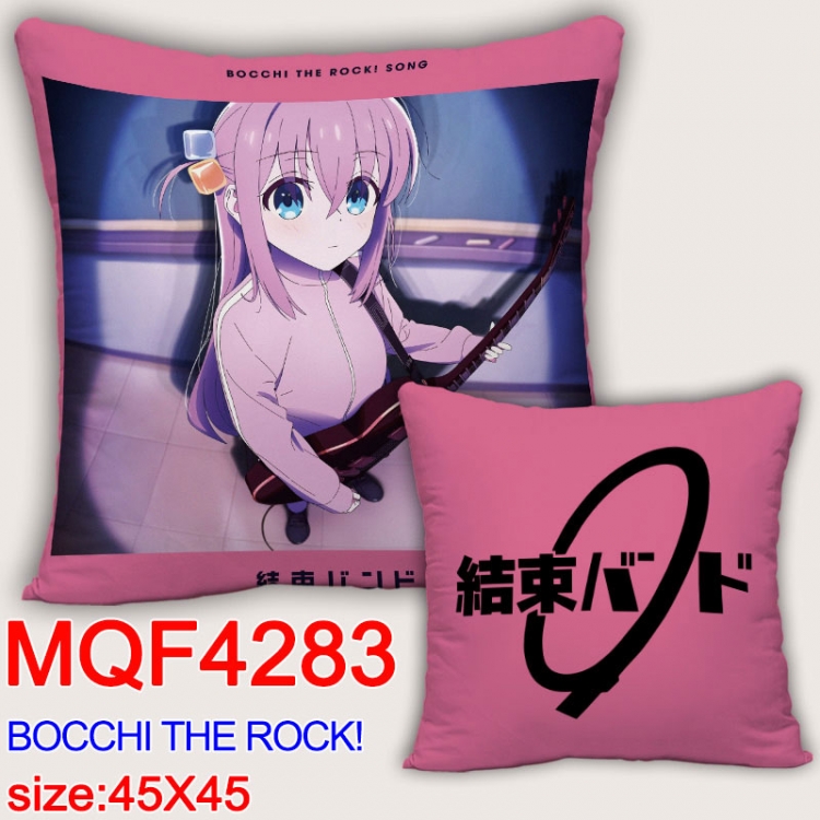 Bocchi the Rock Anime square full-color pillow cushion 45X45CM NO FILLING MQF-4283