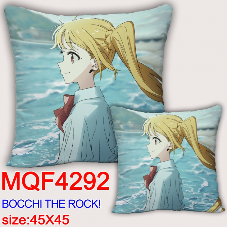 Bocchi the Rock Anime square full-color pillow cushion 45X45CM NO FILLING  MQF-4292