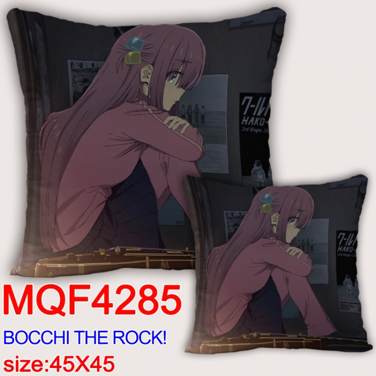 Bocchi the Rock Anime square full-color pillow cushion 45X45CM NO FILLING MQF-4285