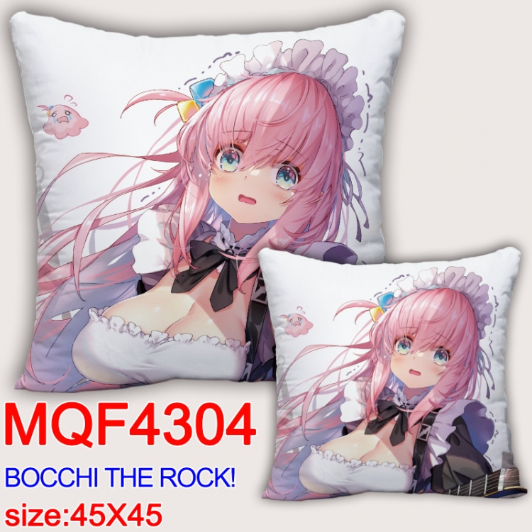 Bocchi the Rock Anime square full-color pillow cushion 45X45CM NO FILLING  MQF-4304