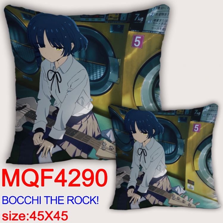 Bocchi the Rock Anime square full-color pillow cushion 45X45CM NO FILLING  MQF-4290