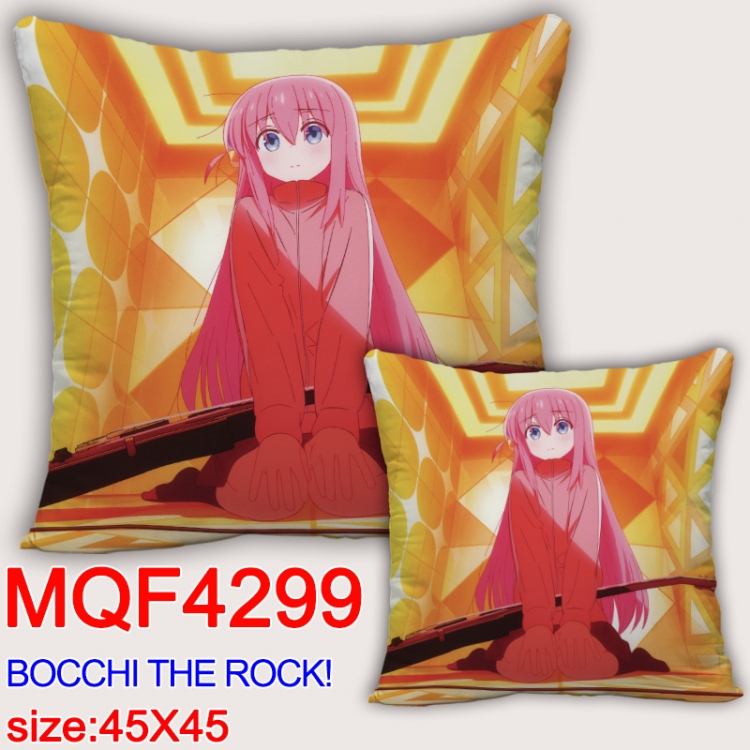 Bocchi the Rock Anime square full-color pillow cushion 45X45CM NO FILLING MQF-4299