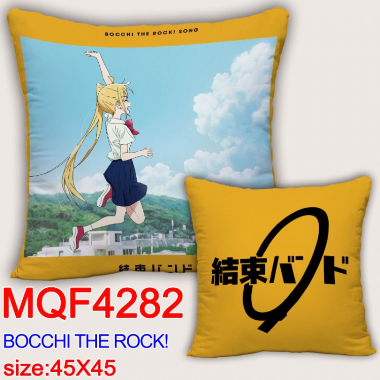 Bocchi the Rock Anime square full-color pillow cushion 45X45CM NO FILLING MQF-4282