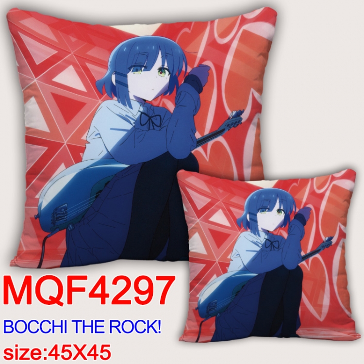 Bocchi the Rock Anime square full-color pillow cushion 45X45CM NO FILLING  MQF-4297