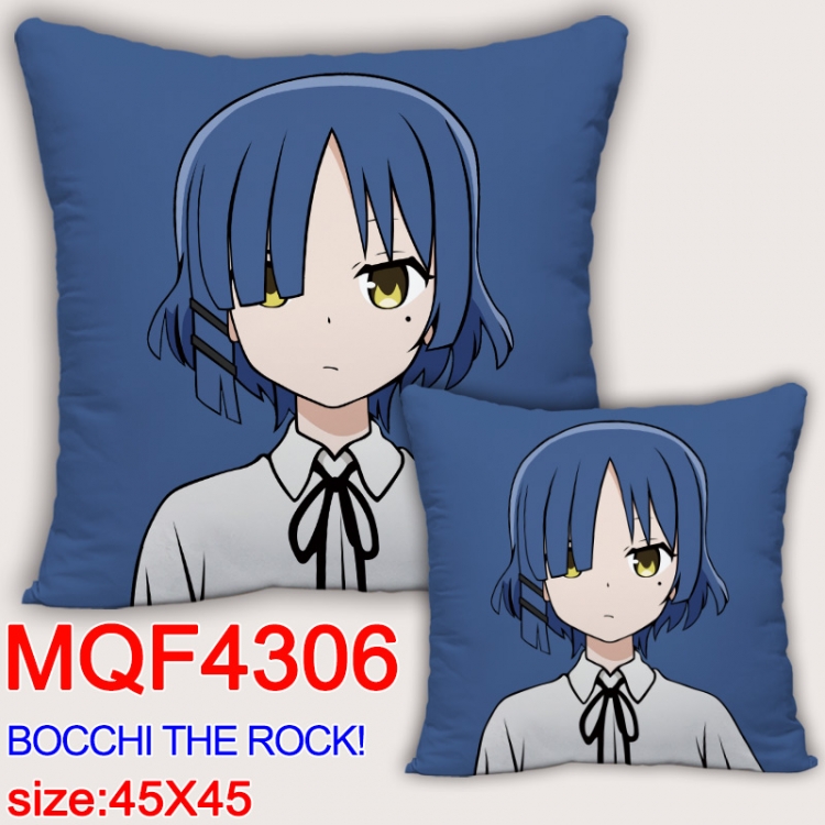 Bocchi the Rock Anime square full-color pillow cushion 45X45CM NO FILLING MQF-4306