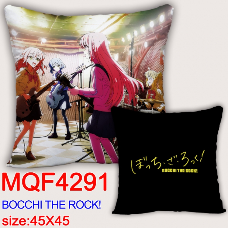 Bocchi the Rock Anime square full-color pillow cushion 45X45CM NO FILLING MQF-4291