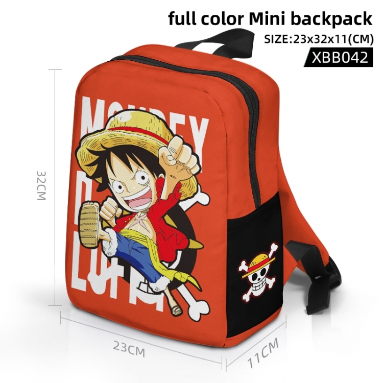 One Piece Anime full color backpack backpack backpack 23x32x11cm XBB42