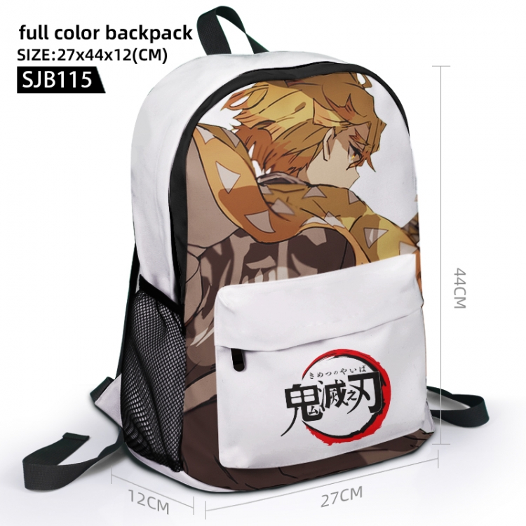 Demon Slayer Kimets Anime Full Color Backpack 27x44x12cm supports customization of individual graphics SJB115