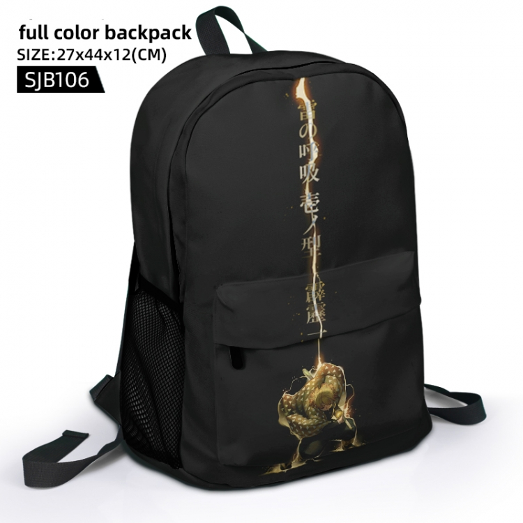 Demon Slayer Kimets Anime Full Color Backpack 27x44x12cm supports customization of individual graphics SJB106