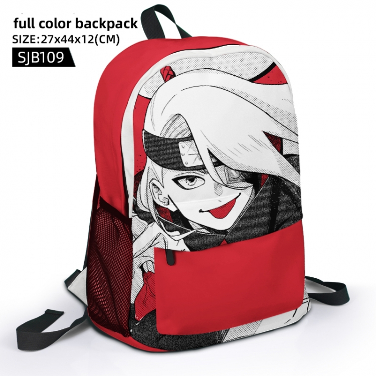 Naruto Anime Full Color Backpack 27x44x12cm supports customization of individual graphics SJB109