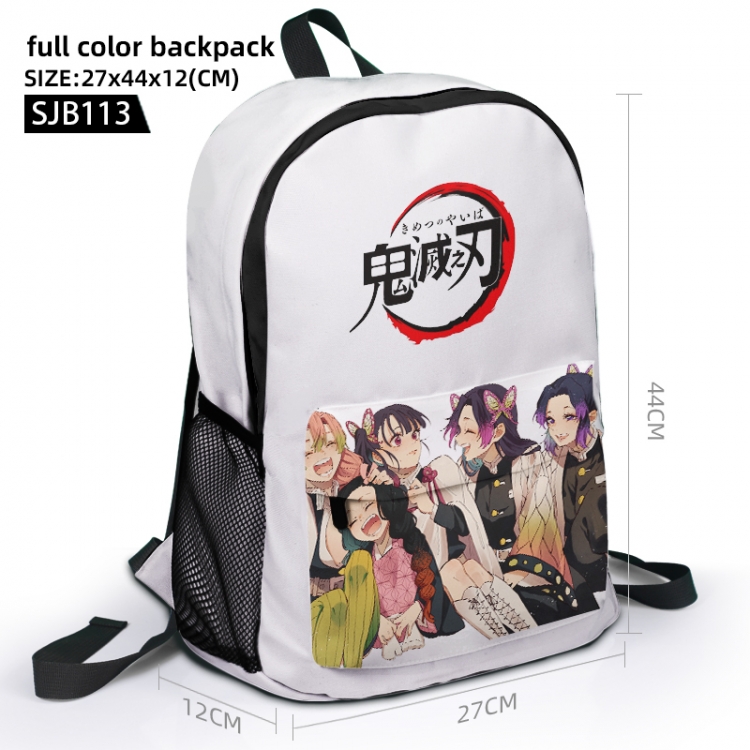 Demon Slayer Kimets Anime Full Color Backpack 27x44x12cm supports customization of individual graphics SJB113