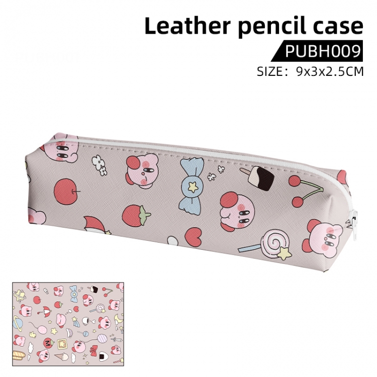 Kirby  Anime leather pencil case 21X5X5CM PUBH009