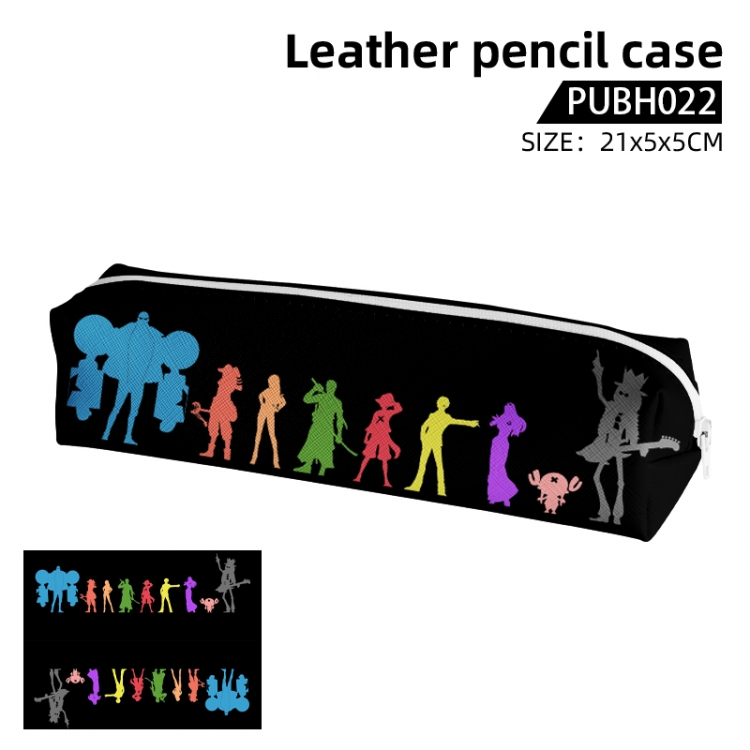 One Piece  Anime leather pencil case 21X5X5CM PUBH022