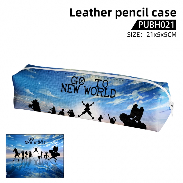 One Piece  Anime leather pencil case 21X5X5CM PUBH021