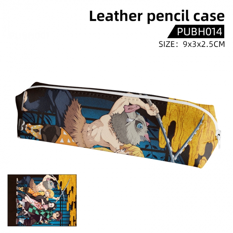 Demon Slayer Kimets Anime leather pencil case 21X5X5CM PUBH014
