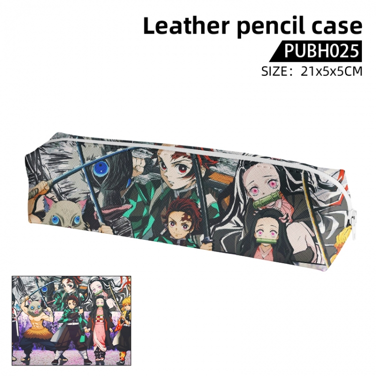 Demon Slayer Kimets Anime leather pencil case 21X5X5CM PUBH025