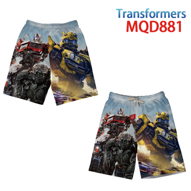 Transformers Anime Print Summer Swimwear Beach Pants from M to 3XL  MQD 881
