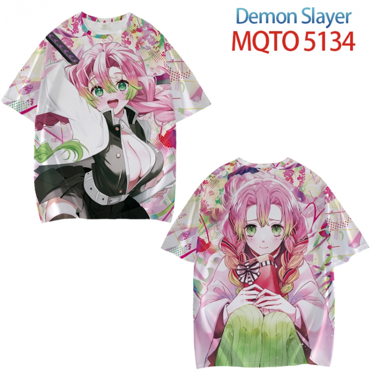 Demon Slayer Kimets Full color printed short sleeve T-shirt from XXS to 4XL MQTO 5134