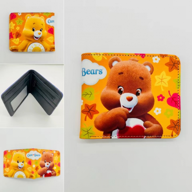 Care Bears Full color  Two fold short card case wallet 11X9.5CM