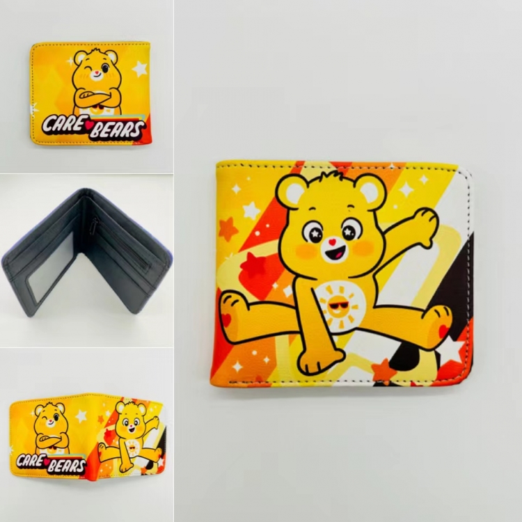 Care Bears Full color  Two fold short card case wallet 11X9.5CM