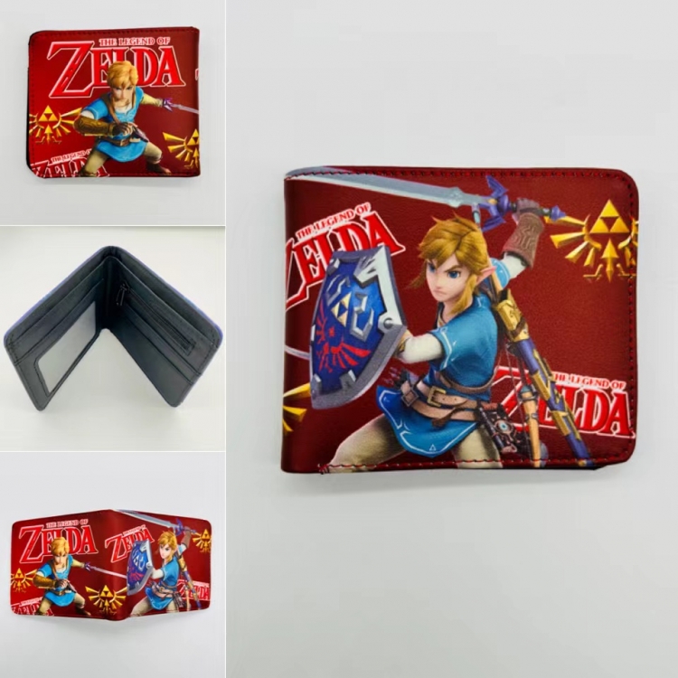 The Legend of Zelda Full color  Two fold short card case wallet 11X9.5CM