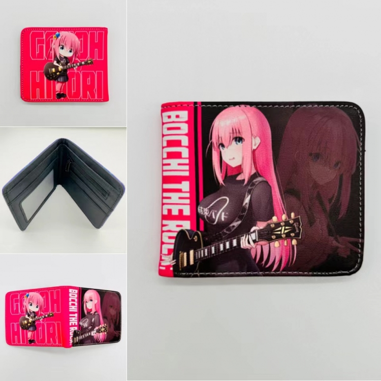 Bocchi the Rock Full color  Two fold short card case wallet 11X9.5CM