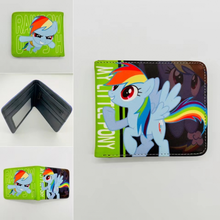 My Little Pony Full color  Two fold short card case wallet 11X9.5CM